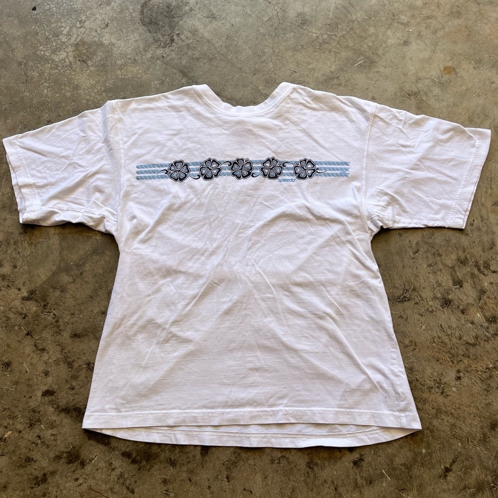 Hawaiin flower speedo shirt